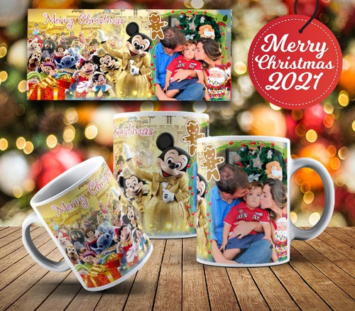 This vibrant, durable, and long lasting Character Christmas Photo mug will stand out. Add your favorite family images to drink your coffee or tea in a mug with style and personality. Make your Character Christmas Photo mug extra special by adding a name.  You can put hot and cold drinks in them.  