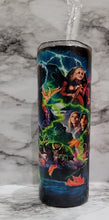 Load image into Gallery viewer, This Double Bubble Cauldron Glow In The Dark sublimation tumbler can be personalized with a name to take it to the next level. Vibrant colors, durable, and long lasting. V
