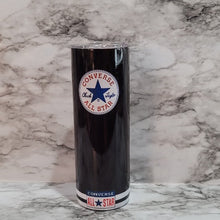 Load image into Gallery viewer, Who says your Chuck Taylor All Star Tumbler and sneakers can&#39;t match? Vibrant, long lasting, and durable. Make sure to add a name to take it to the next level.  Each tumbler comes with a lid, reusable straw and care instructions. Hand Wash ONLY

