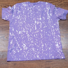 Load image into Gallery viewer, Custom made adult bleached style t-shirts. Great for birthday parties, wedding party gifts, anniversary, memorial, party favors, birthday gifts, or any special occasion. Personalize the t-shirt with a favorite team, business logo, school logo, characters, memory or special saying/quotes. Always remember to add a name to take it to the next level. 
