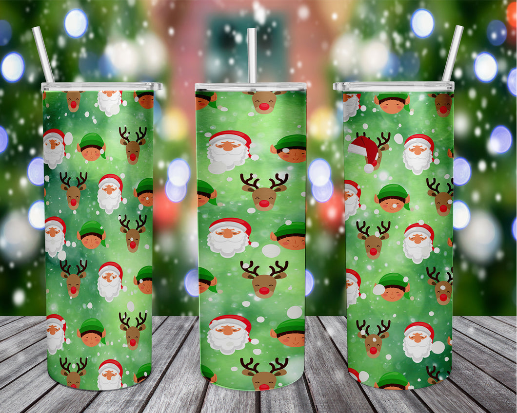 Celebrate the holiday season with this Santa's Helper tumbler. Vibrant, long lasting, and durable. Add a name to take it to the next level.