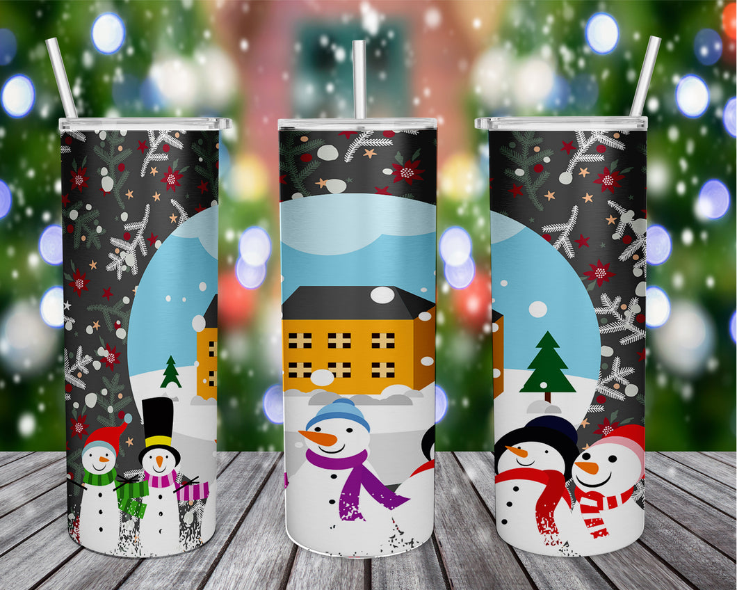 Celebrate the holiday season with this Let It Snow tumbler. Vibrant, long lasting, and durable. Add a name to take it to the next level.