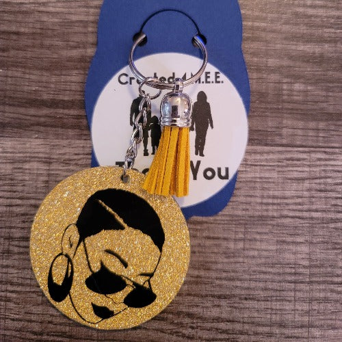 Who says you can't personalize a keychain? No us! Add a name, simple logo or design.  Put a picture on the front and a special date or saying on the back.  Acrylic